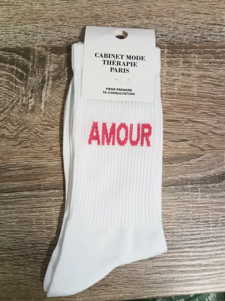 AMOUR BLANC - CHAUSSETTES ADULTES