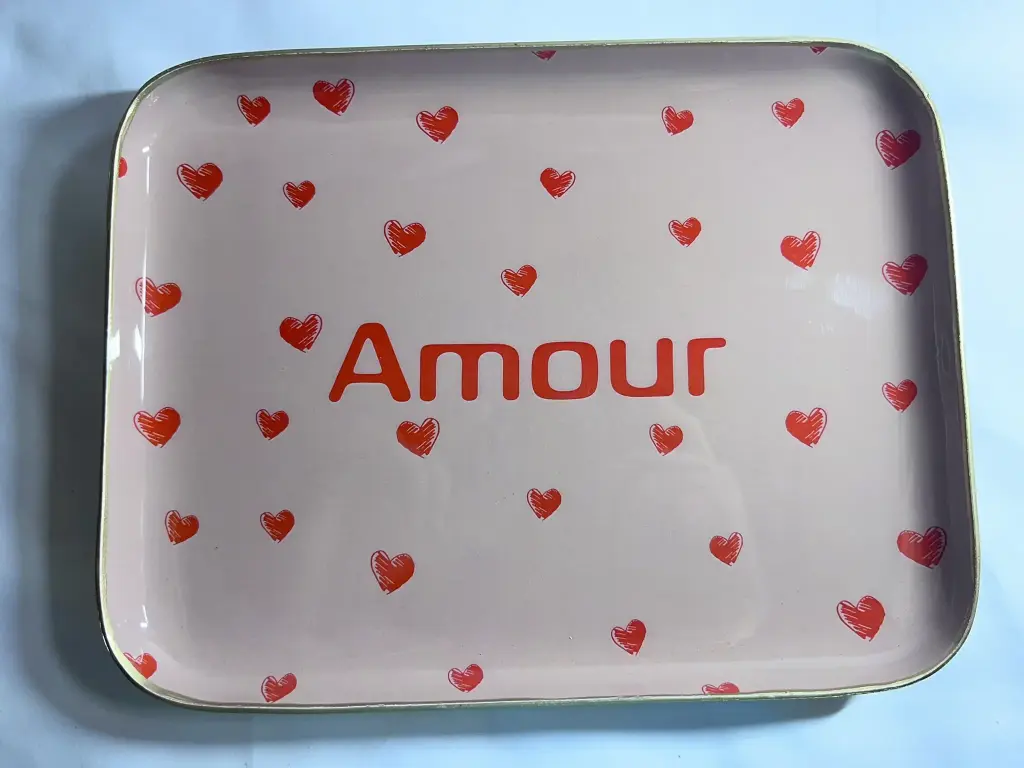 AMOUR PETITS COEURS ROUGE  - MOYENS PLATEAUX