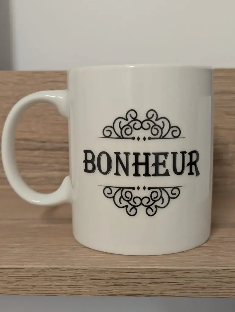 BONHEUR MUG BLANC  - MUG