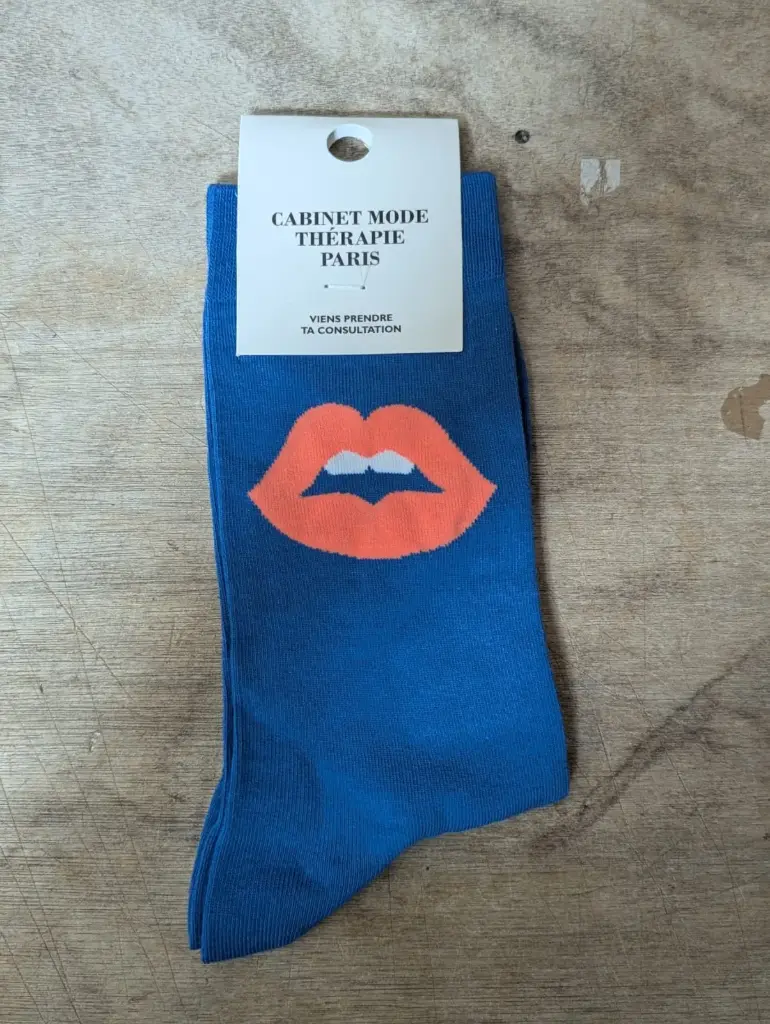 BOUCHE BLEU  - CHAUSSETTES ADULTES