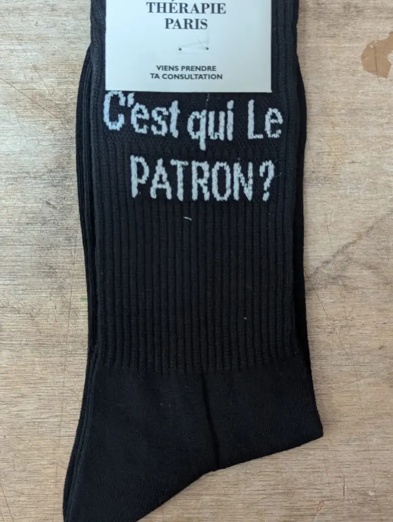 C'EST QUI LE PATRON  - CHAUSSETTES ADULTES