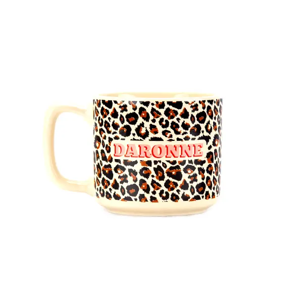 TASSE MEDIUM - DARONNE LÉOPARD MESSAGE  
