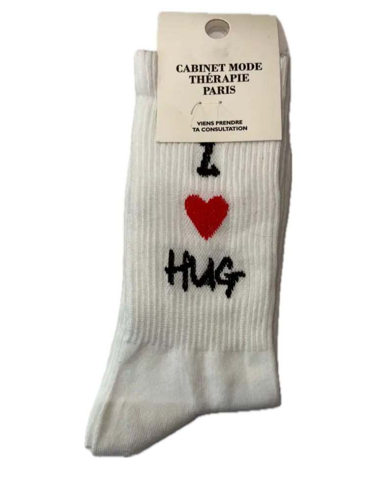 I (HEART) HUG  - CHAUSSETTES ADULTES