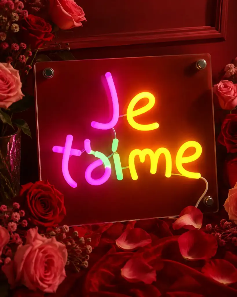 JE T'AIME - ENSEIGNES LUMINEUSES
