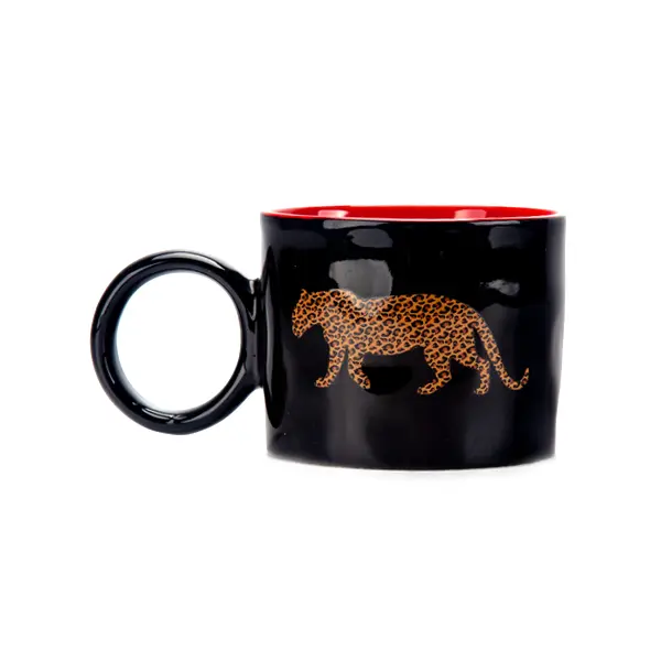  TASSE GRANDE - LEOPARD TASSE NOIRE 