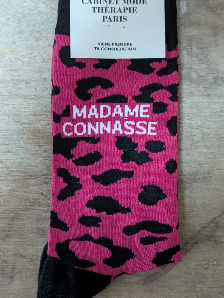 LEOPARD FUCHSIA / MADAME CONNASSE - CHAUSSETTES ADULTES