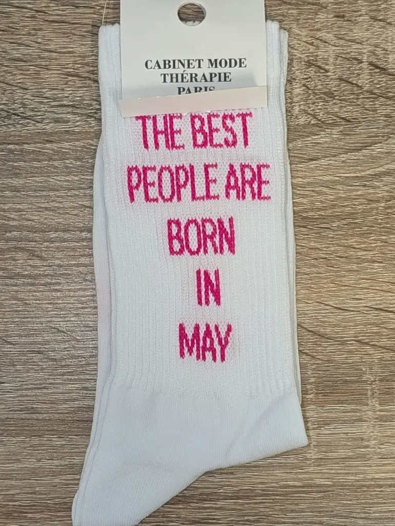 THE BEST PEOPLE BORN MAY  - CHAUSSETTES ADULTES