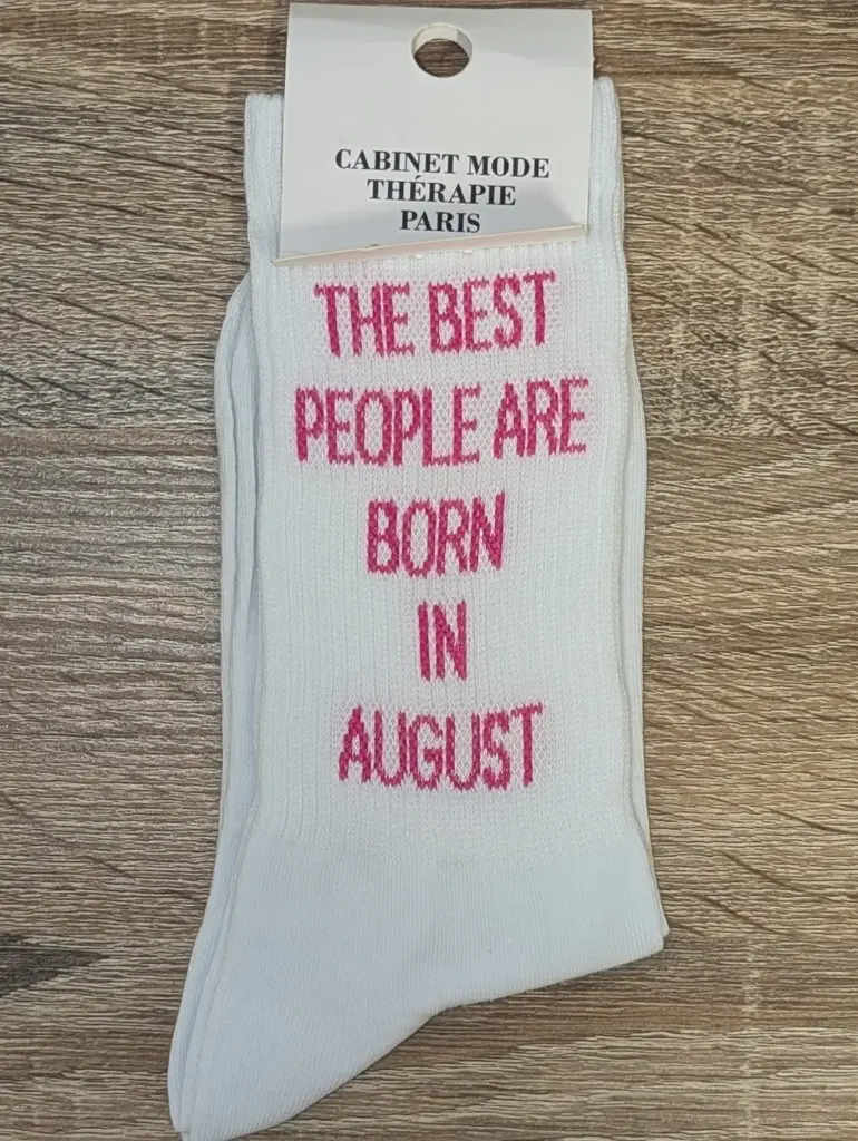 THE BEST PEOPLE BORN AUGUST  - CHAUSSETTES ADULTES