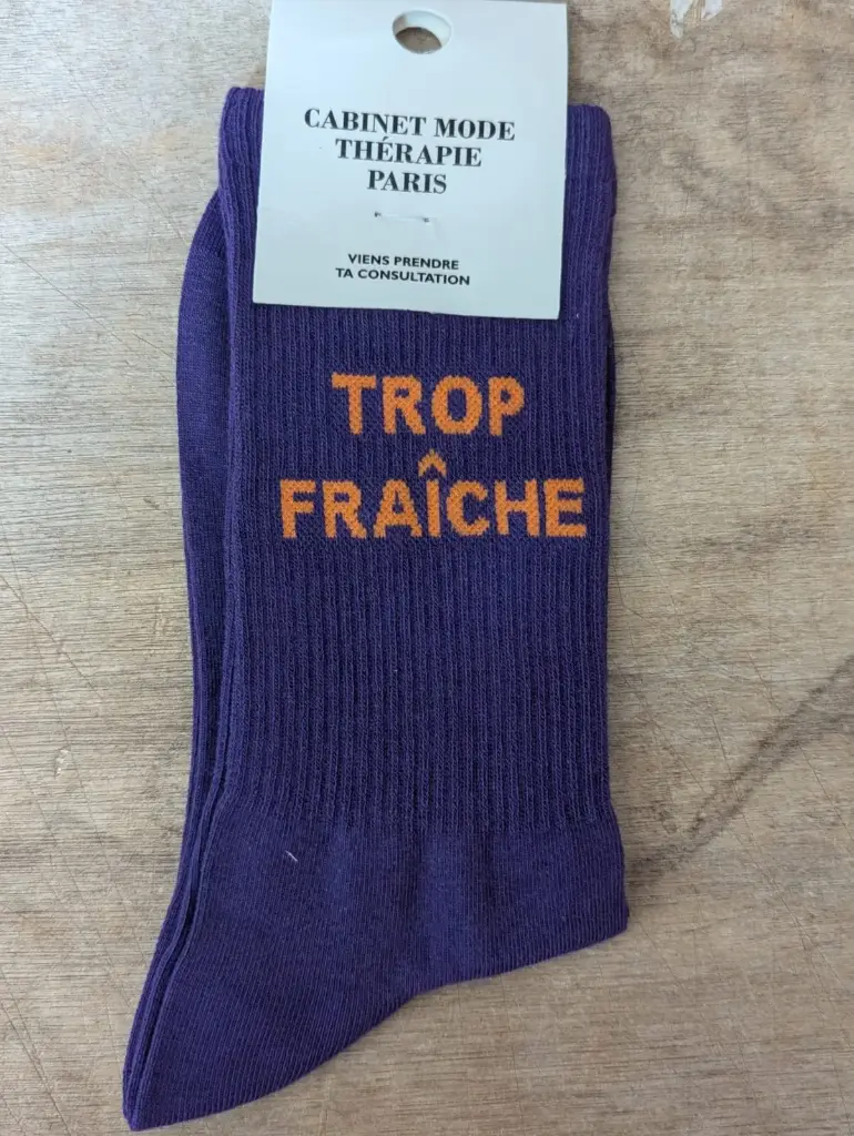TROP FRAICHE VIOLET  - CHAUSSETTES ADULTES