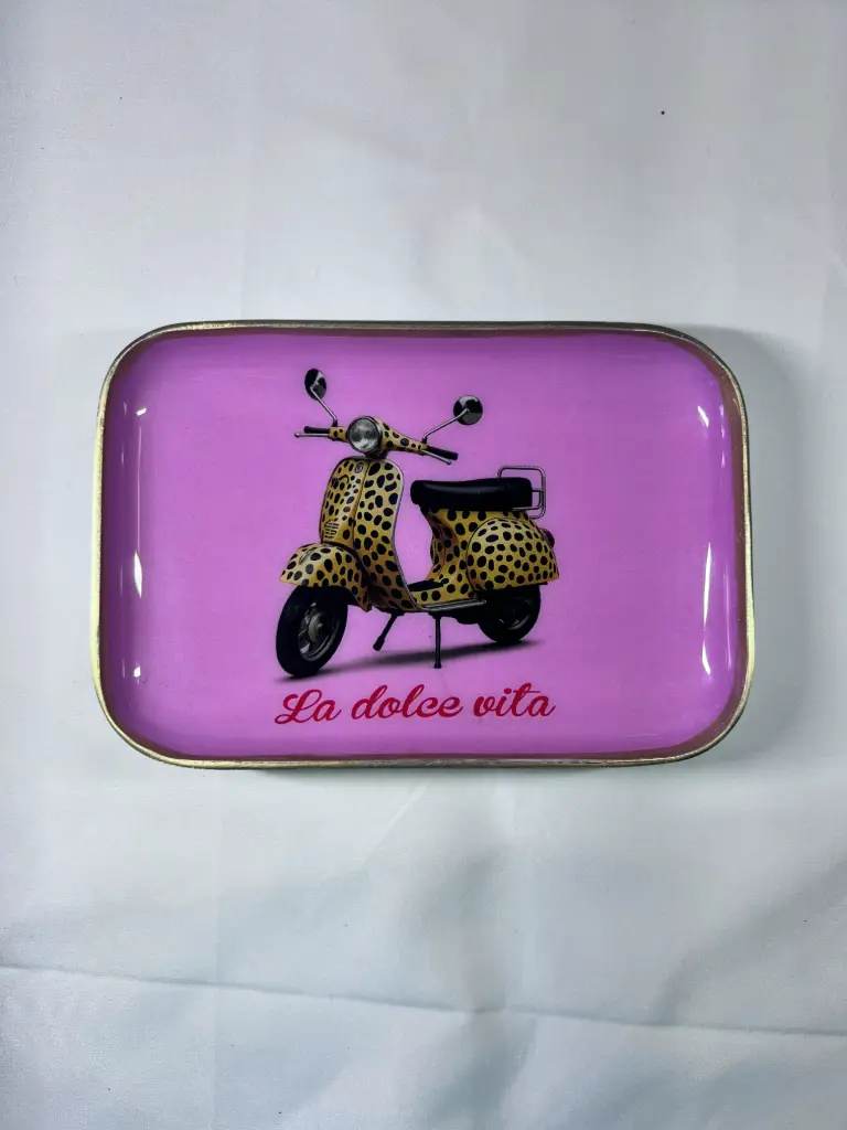 VESPA DOLCE VITA ROSE  - PETITS PLATEAUX 
