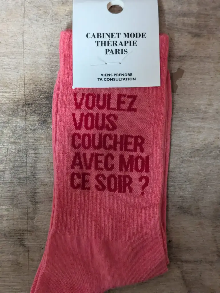 VOULEZ VOUS COUCHER AVEC MOI CE SOIR?  - CHAUSSETTES ADULTES