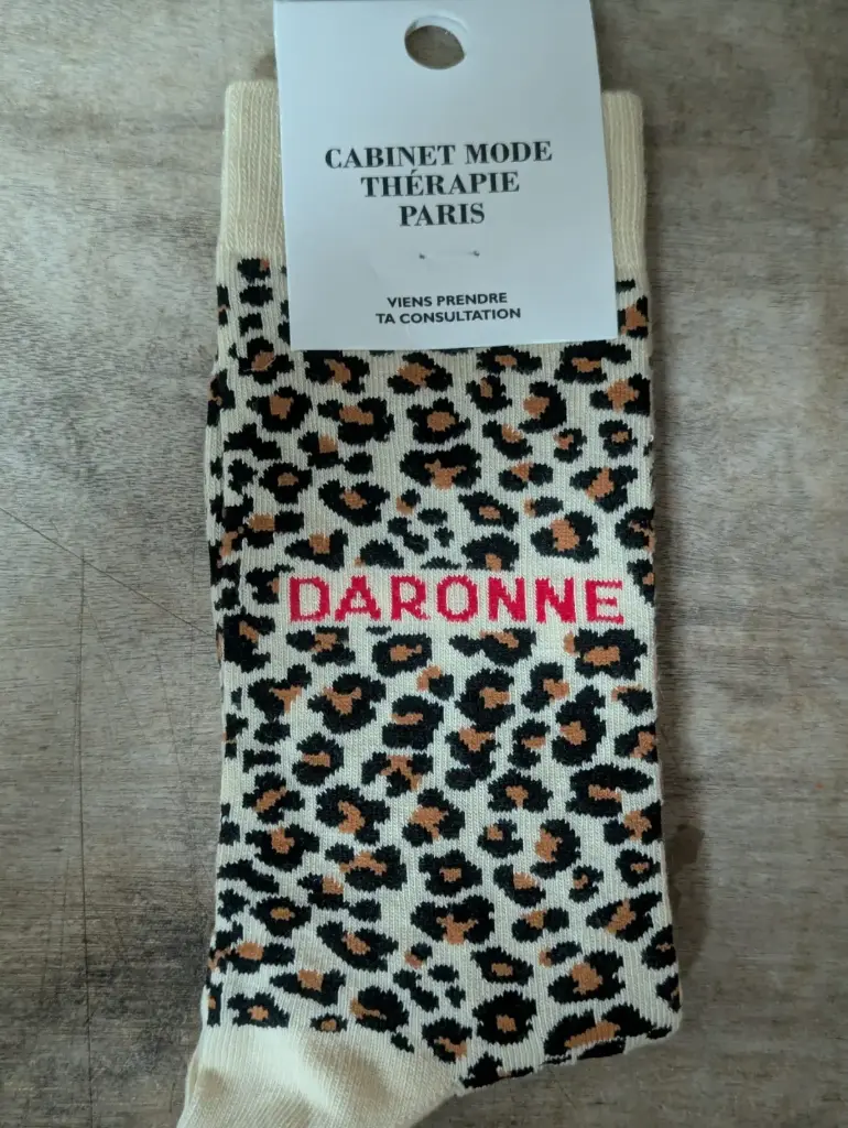 LEOPARD BEIGE DARONNE  - CHAUSSETTES ADULTES 
