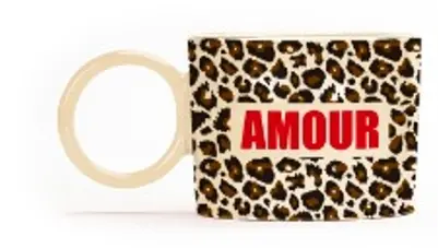 TASSE GRANDE - AMOUR LÉOPARD MESSAGE 