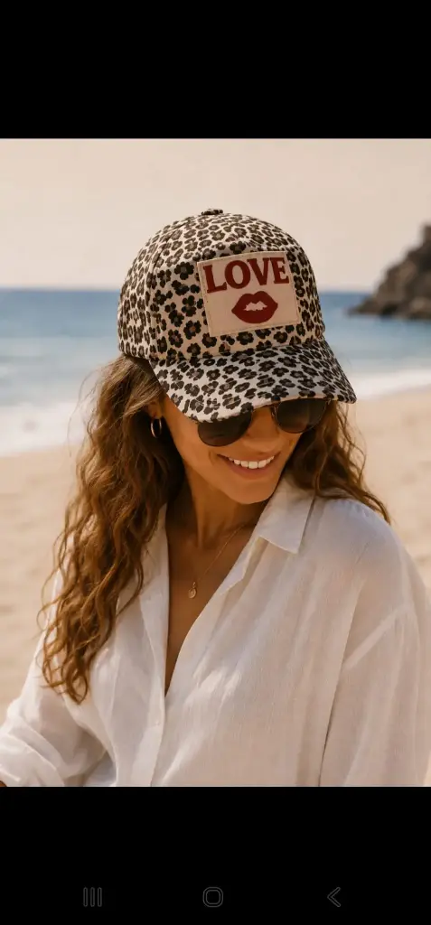LOVE BOUCHE CASQUETTE LEOPARD - CASQUETTES
