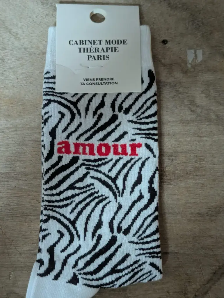 AMOUR ZEBRE  - CHAUSSETTES ADULTES 