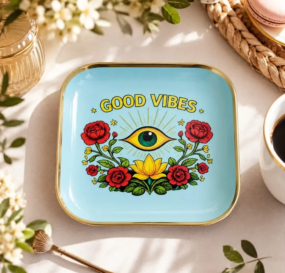 GOOD VIBES - PETITS PLATEAUX  CARRE 12.5 X12.5  