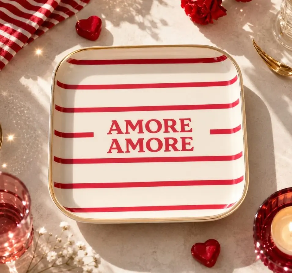 AMORE AMORE - PETITS PLATEAUX  CARRE 12.5 X12.5  