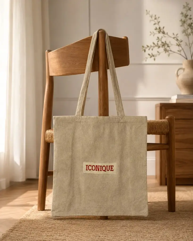 CABAS ICONIQUE BEIGE - CABAS 40X10X40 