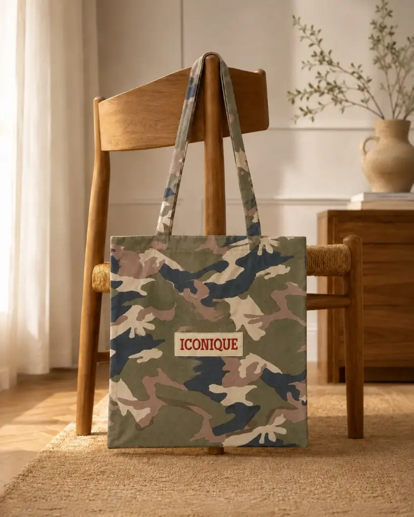 CABAS ICONIQUE CAMOUFLAGE - CABAS 40X10X40