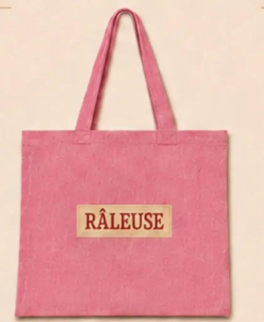 CABAS RALEUSE ROSE - CABAS 40X10X40
