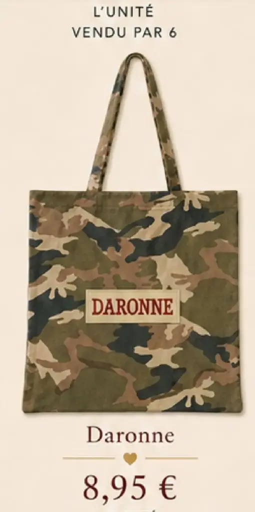 CABAS DARONNE CAMOUFLAGE - CABAS 40X10X40