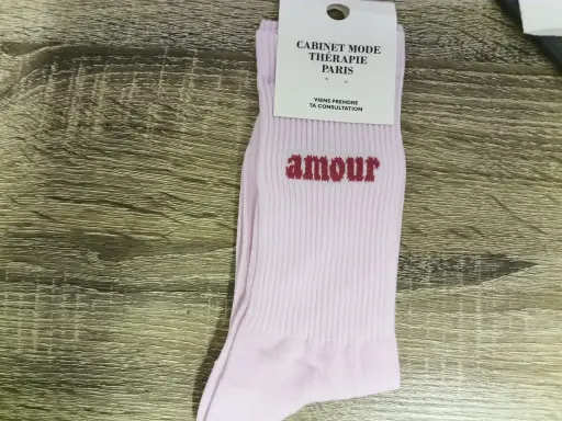 AMOUR ROSE  - CHAUSSETTES ADULTES