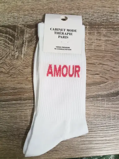 AMOUR BLANC - CHAUSSETTES ADULTES