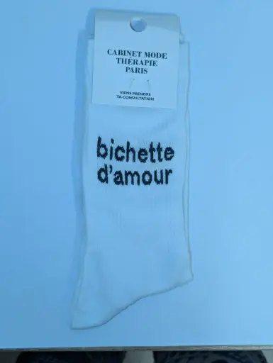 BICHETTE D'AMOUR BLANC  - CHAUSSETTES ADULTES