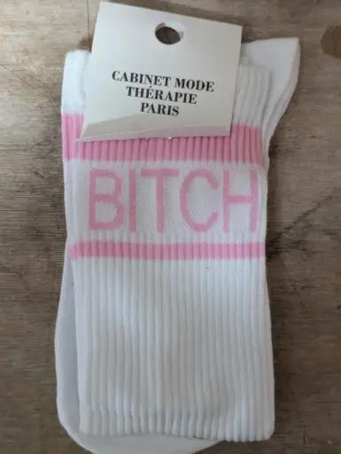 BITCH LONGUES ROSE  - CHAUSSETTES ADULTES