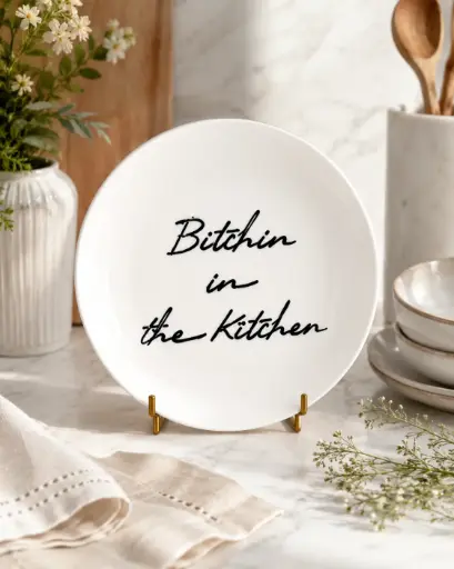 BITCHIN IN THE... ASSIETTE BLANCHE  - ASSIETTES