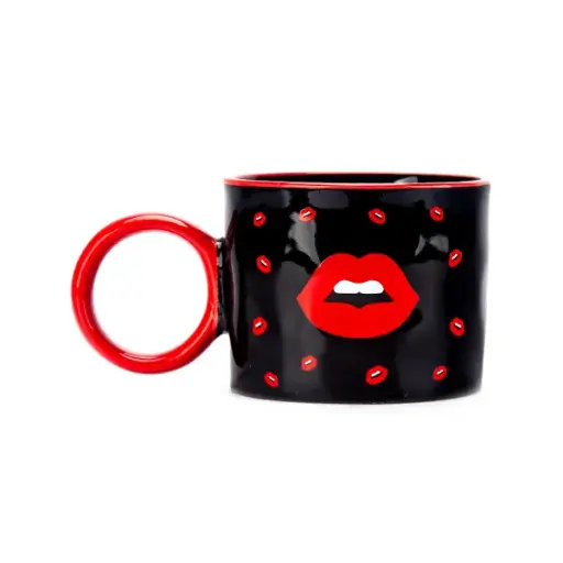 TASSE GRANDE - BOUCHE TASSE NOIRE