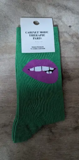 BOUCHE VERT  - CHAUSSETTES ADULTES