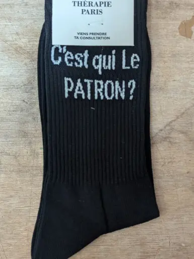 C'EST QUI LE PATRON  - CHAUSSETTES ADULTES