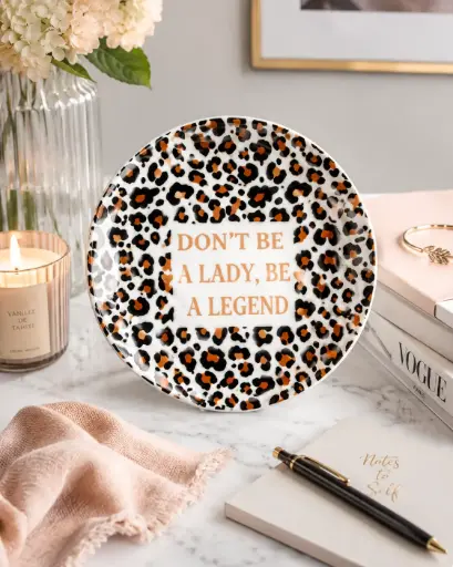 DON'T BE A LADY ASSIETTE LÉOPARD  - ASSIETTES