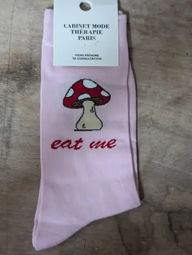 EAT ME ROSE  - CHAUSSETTES ADULTES