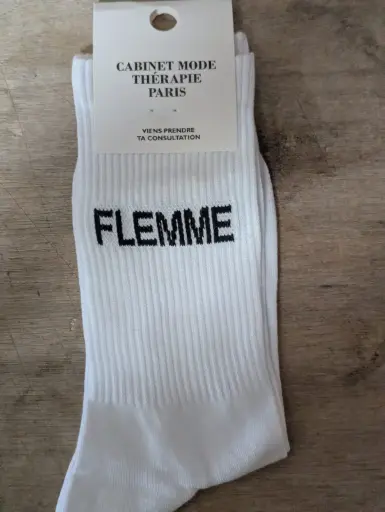 FLEMME BLANC  - CHAUSSETTES ADULTES