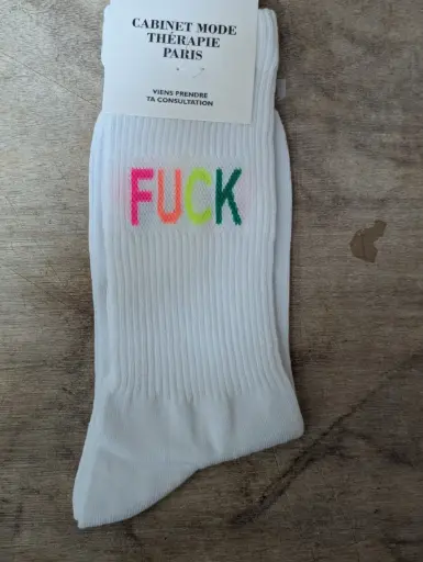 FUCK MULTICOLORE  - CHAUSSETTES ADULTES