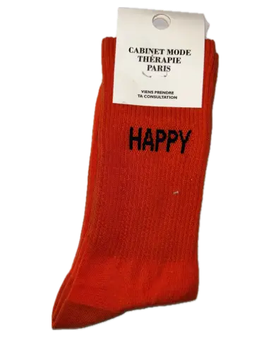 HAPPY ORANGE  - CHAUSSETTES ADULTES