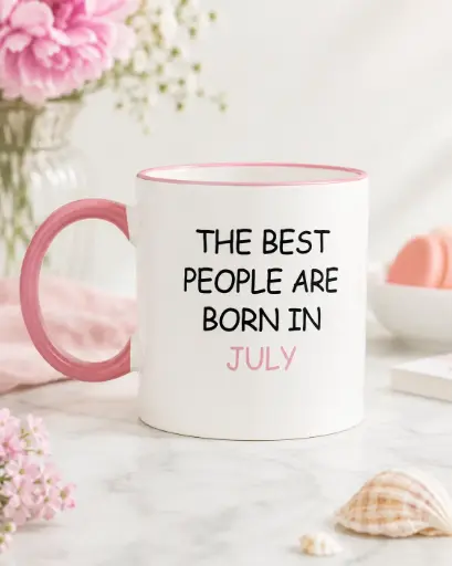 HE BEST PEOPLE ARE BORN IN JULY  - TASSE ANNIVERSAIRE
