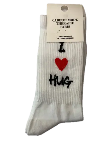 I (HEART) HUG  - CHAUSSETTES ADULTES