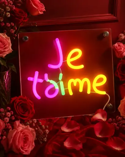 JE T'AIME - ENSEIGNES LUMINEUSES