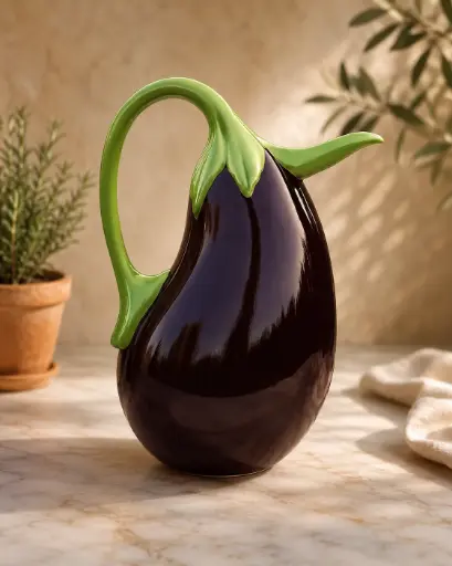 LA CRUCHE AUBERGINE  - LES PIÈCES UNIQUES