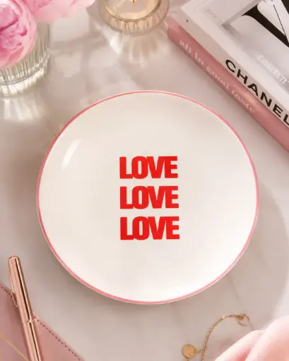 LOVE ASSIETTE BLANCHE  - ASSIETTES