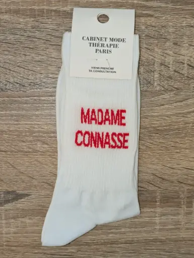 MADAME CONNASSE BLANC  - CHAUSSETTES ADULTES