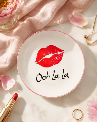 OOH LA LA ASSIETTE ROSE  - ASSIETTES
