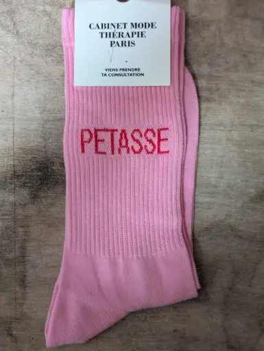 PETASSE  ROSE - CHAUSSETTES ADULTES