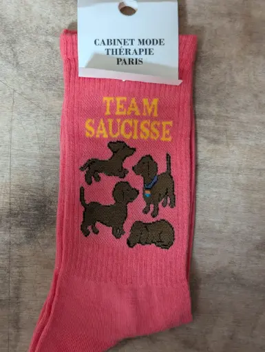 TEAM SAUCISSE  - CHAUSSETTES ADULTES