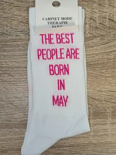 THE BEST PEOPLE BORN MAY  - CHAUSSETTES ADULTES