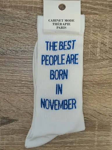 THE BEST PEOPLE BORN NOVEMBER  - CHAUSSETTES ADULTES