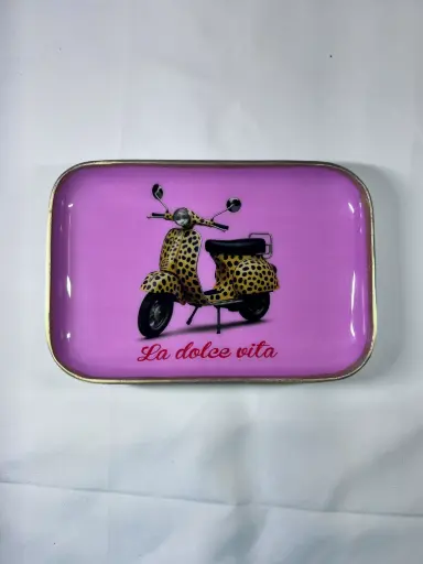 VESPA DOLCE VITA ROSE  - PETITS PLATEAUX 